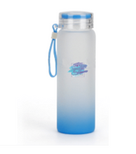 Load image into Gallery viewer, Gradient Color Frosted Glass Water Bottle