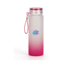Load image into Gallery viewer, Gradient Color Frosted Glass Water Bottle