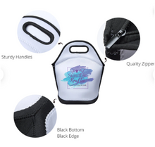Load image into Gallery viewer, Large Neoprene Lunch Tote for Sublimation with Black Sides and Bottoms