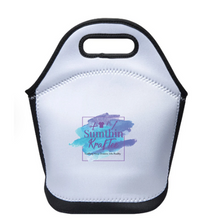 Load image into Gallery viewer, Large Neoprene Lunch Tote for Sublimation with Black Sides and Bottoms