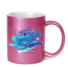 Load image into Gallery viewer, Metallic Pink Ceramic Sublimation Coffee Mug - 11oz