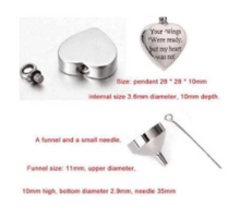 Load image into Gallery viewer, Sublimation Memorial Urn Necklace (Your Wings Were Ready)