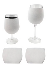 Load image into Gallery viewer, Sublimation Wine Glass Sleeve and Stem Cover (2 sets)