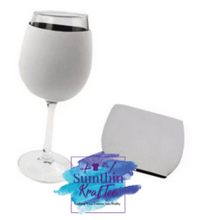 Load image into Gallery viewer, Sublimation Wine Glass Sleeve and Stem Cover (2 sets)