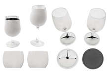 Load image into Gallery viewer, Sublimation Wine Glass Sleeve and Stem Cover (2 sets)