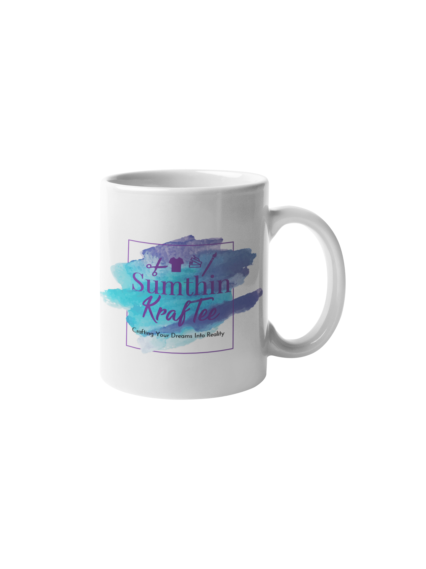 White Ceramic Sublimation Latte Mug - 12oz.