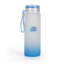 Load image into Gallery viewer, Gradient Color Frosted Glass Water Bottle
