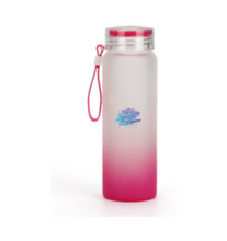 Load image into Gallery viewer, Gradient Color Frosted Glass Water Bottle
