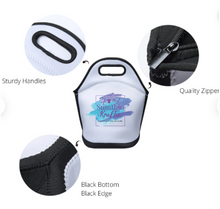 Load image into Gallery viewer, Large Neoprene Lunch Tote for Sublimation with Black Sides and Bottoms
