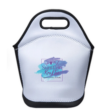 Load image into Gallery viewer, Large Neoprene Lunch Tote for Sublimation with Black Sides and Bottoms
