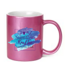 Load image into Gallery viewer, Metallic Pink Ceramic Sublimation Coffee Mug - 11oz
