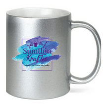 Load image into Gallery viewer, Metallic Silver Ceramic Sublimation Coffee Mug - 11oz
