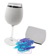 Load image into Gallery viewer, Sublimation Wine Glass Sleeve and Stem Cover (2 sets)
